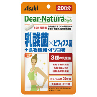 朝日Asahi Dear-Nature 乳酸菌&times;双歧杆菌+食物纤维・低聚糖：20粒
